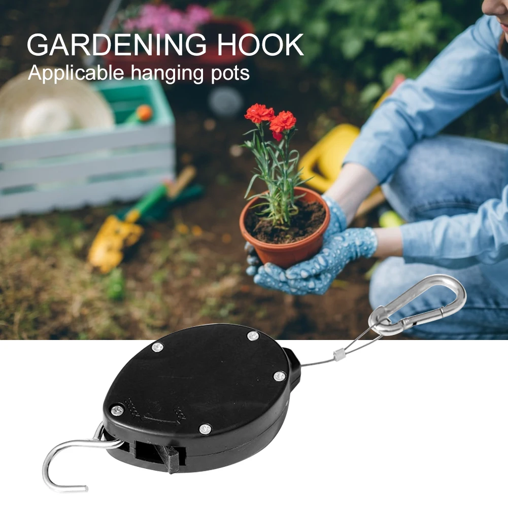 

Stainless Steel Lifting Hook Retractable Pulley Pull Down Hanger Gardening Hook Lifting Hooks Telescopic Bird Cage Accessory