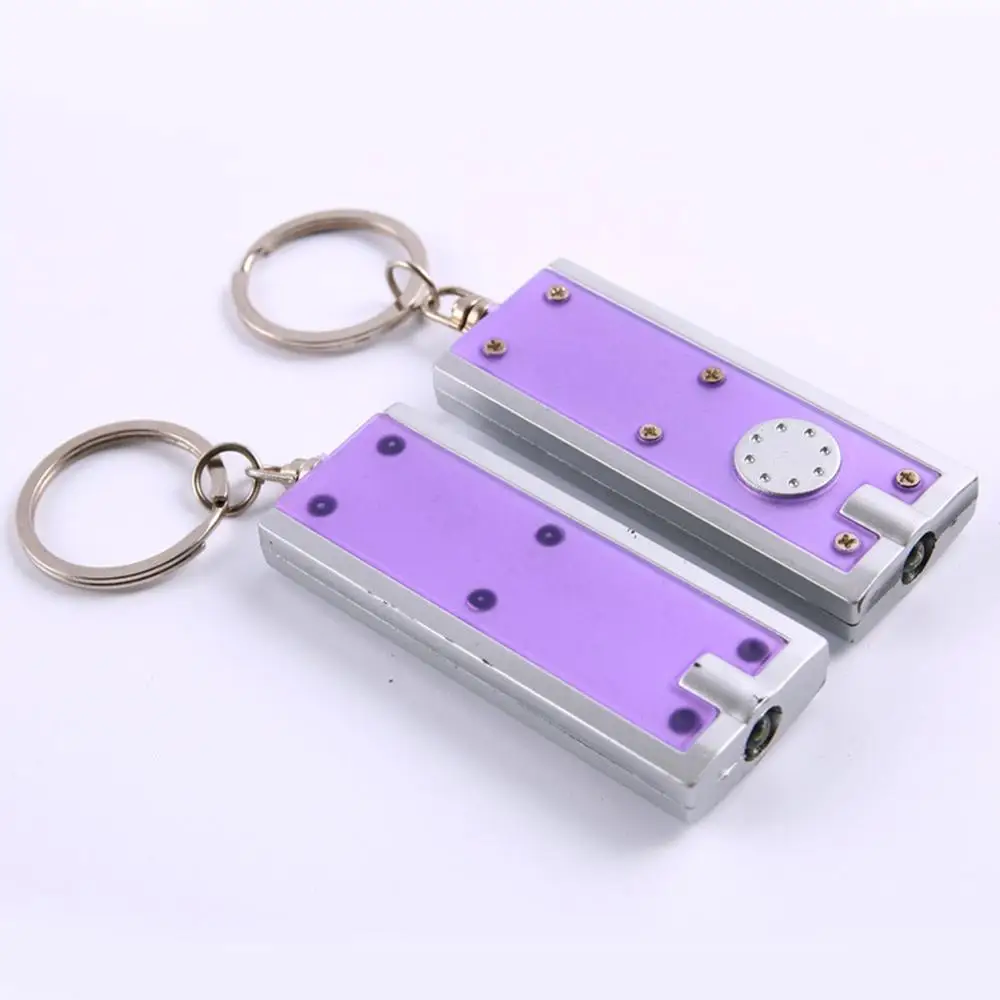 Случайные цвета квадратный Мини светодиодный фонарик брелок подарок Креативный