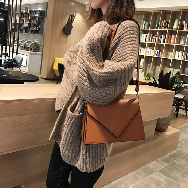 Модная повседневная сумка простая широкополосная маленькая квадратная