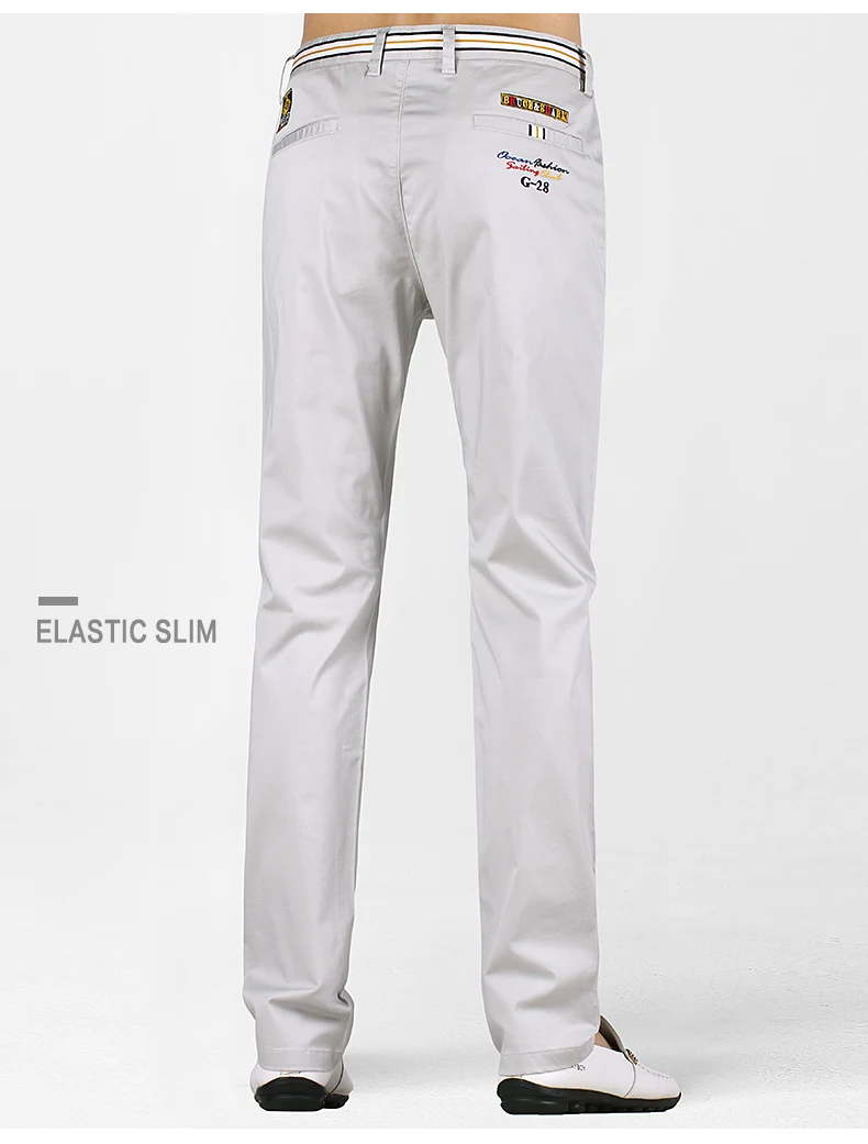 

New Bruce& Shark Summer Thin Long Men Fashion Casual Youth Wear Pants Male Strech Cotton