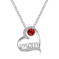 love letter necklace temperament simple heart shaped mom necklace pendant send mom mothers day gift