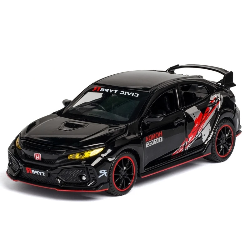 

1:32 Honda Civic Type-r гоночный спортивный автомобиль имитация литой под давлением модель автомобиля металлическая Игрушечная машина украшение дет...