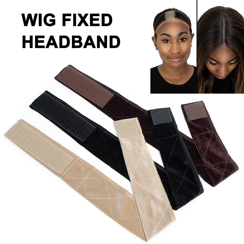 

Non-slip Soft Velvet Women Wig Grip Headband Hair Scarf Band Adjustable B88