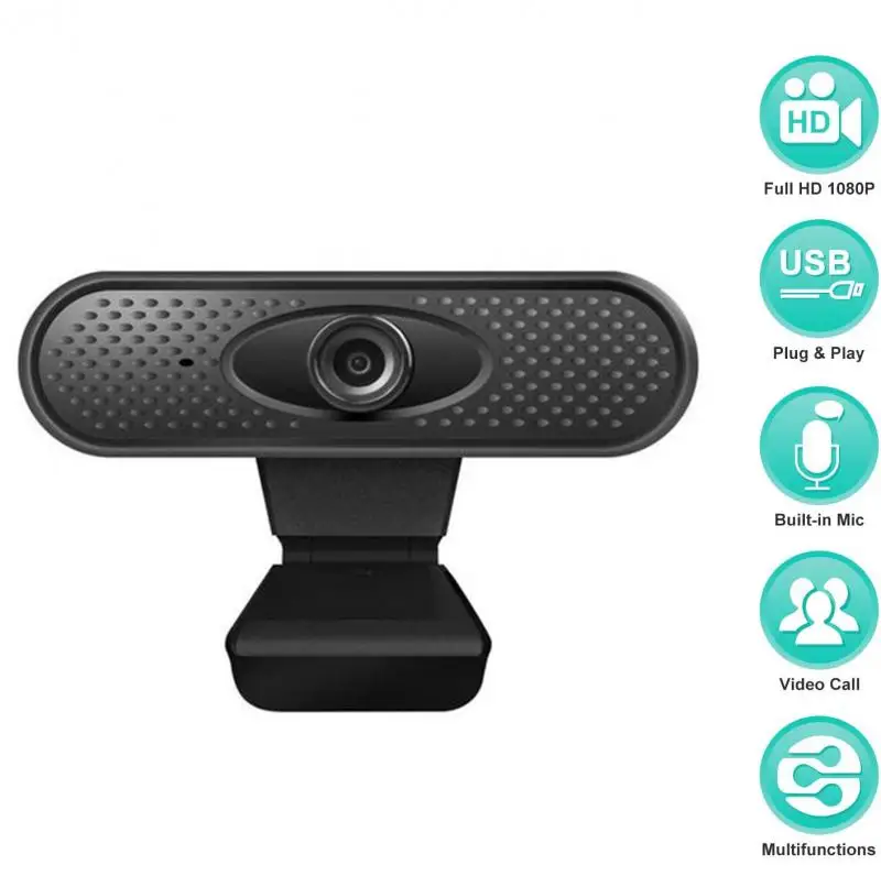 

1080P HD Camera Computer Webcam With Microphone PC Laptop Desktop USB Webcams Full HD 1080P Webcam With Light Correction