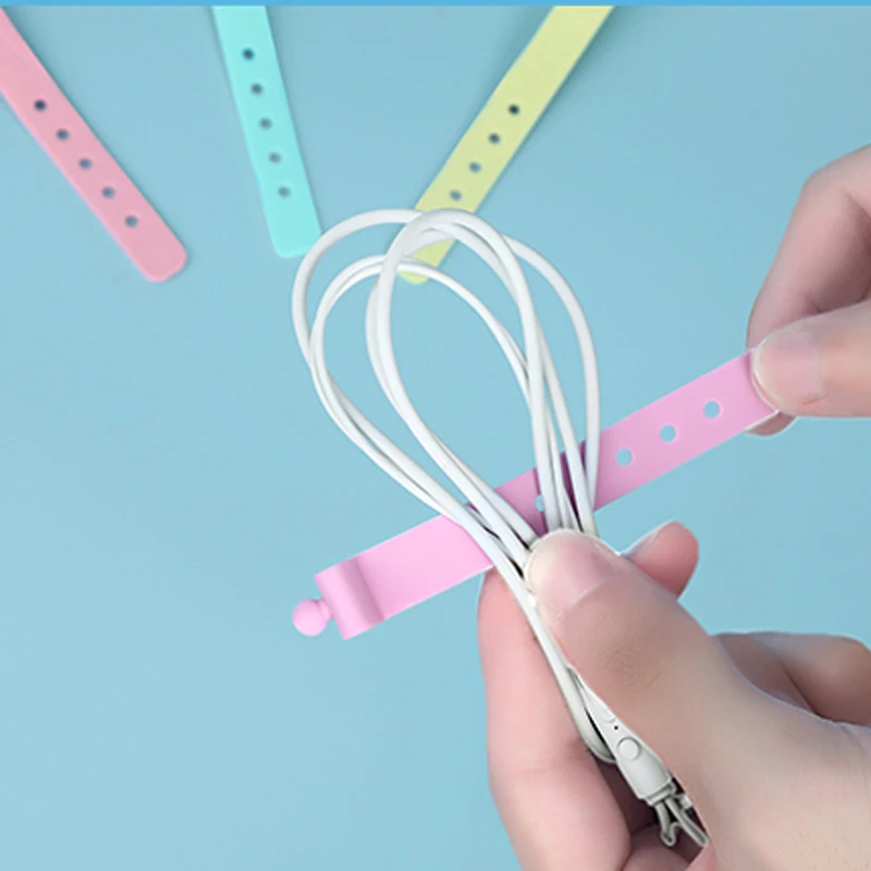 Многоразовый силиконовый держатель для кабеля BUBM | Электроника