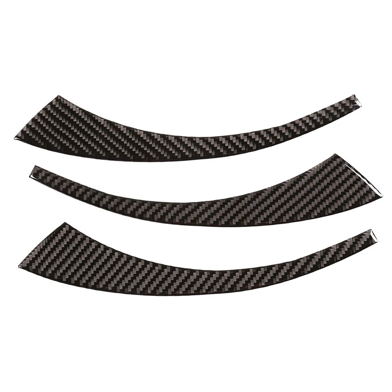 

3X Car Real Carbon Fiber Inner Armrest Front Trim For-BMW 3 Series E90 E92 2005-2012