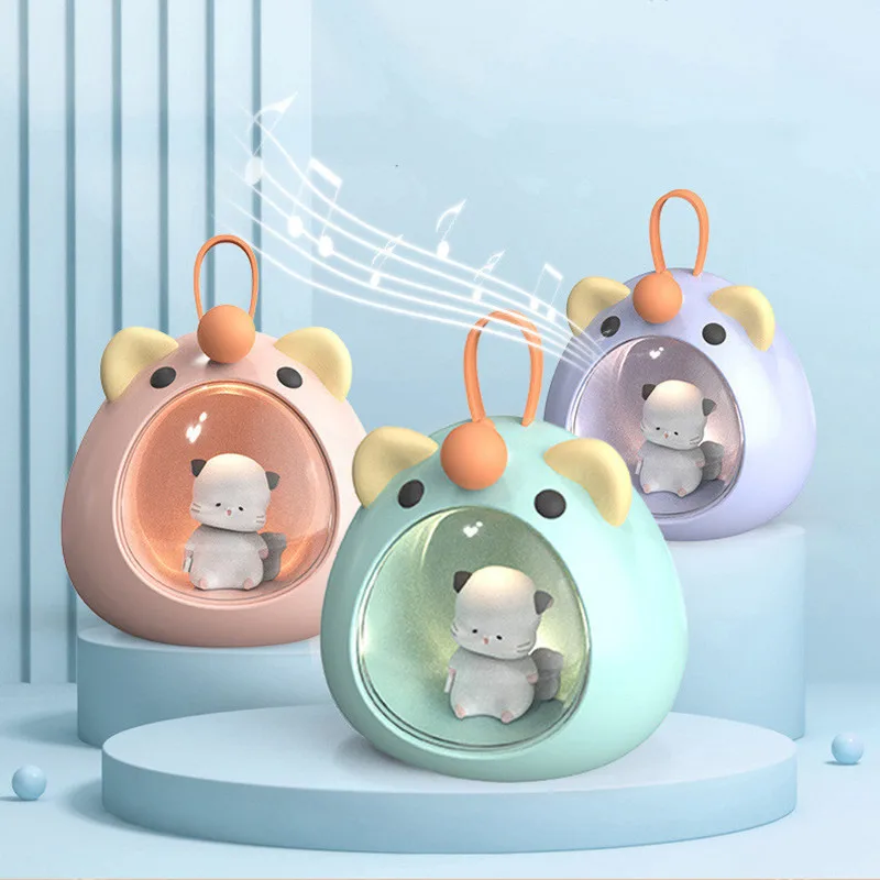 New Creative Cartoon Pet Silicone Decoration Lamp Bluetooth Speaker Usb Rechargeable Portable Bedside Soft Light Atmosphere Lamp enlarge