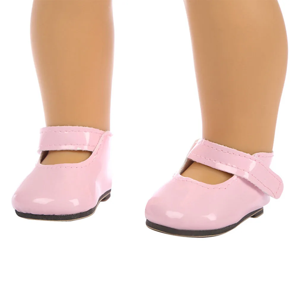 18 дюймов игрушка для девочек модная Однотонная легкая детская кукольная обувь