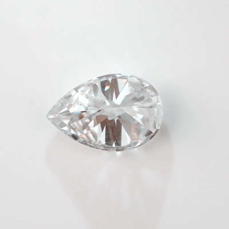 Драгоценный камень 2 карата 7x10 мм грушевидной огранки Муассанит бриллиант D цвет