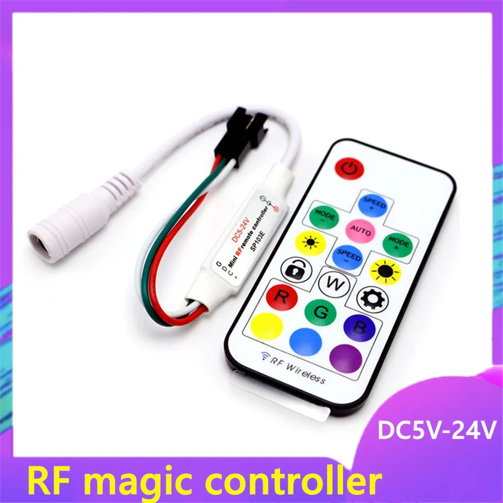 

Светильник Magic Color Set Band RF Wireless Magic Color Control ler WS2811 полноцветный Радиочастотный пульт дистанционного управления 5 - 12 В Универсальный