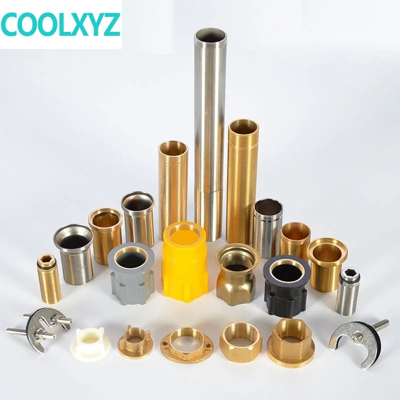 Удлинитель для кухонного смесителя с фиксированной ножкой и гайкой|Направляющие