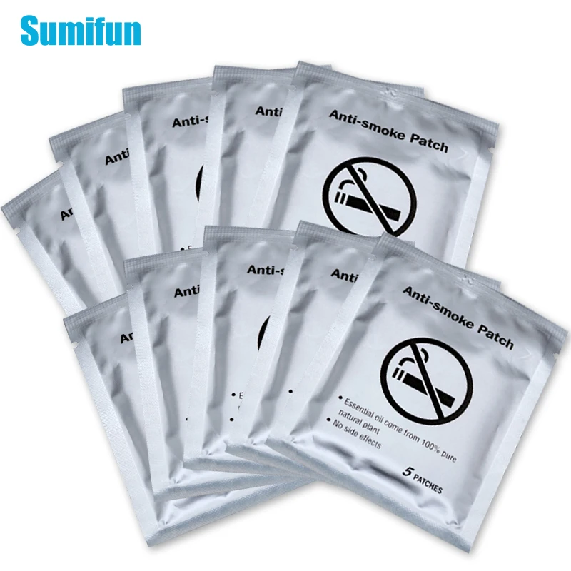 

50Pcs/10Bags Anti Smoke Sticker 100% Natural Ingredient Quit Smoking Cessation Stop Smoking Patch Chinese Herbal Medical Plaster