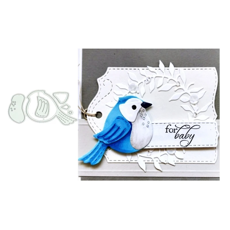 

JC 2021 New Arrival Fat Bird Shape Metal Cutting Dies Scrapbooking Craft Mold Stencil Handmade Paper Card Make Template Decor