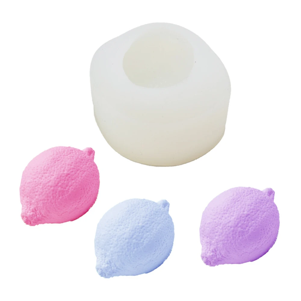 NEW 3D Handmade Lemon Shape Silicone Mould Aromatherapy Gypsum Mold Cupcake Props Fondant Candy Soap Candle |