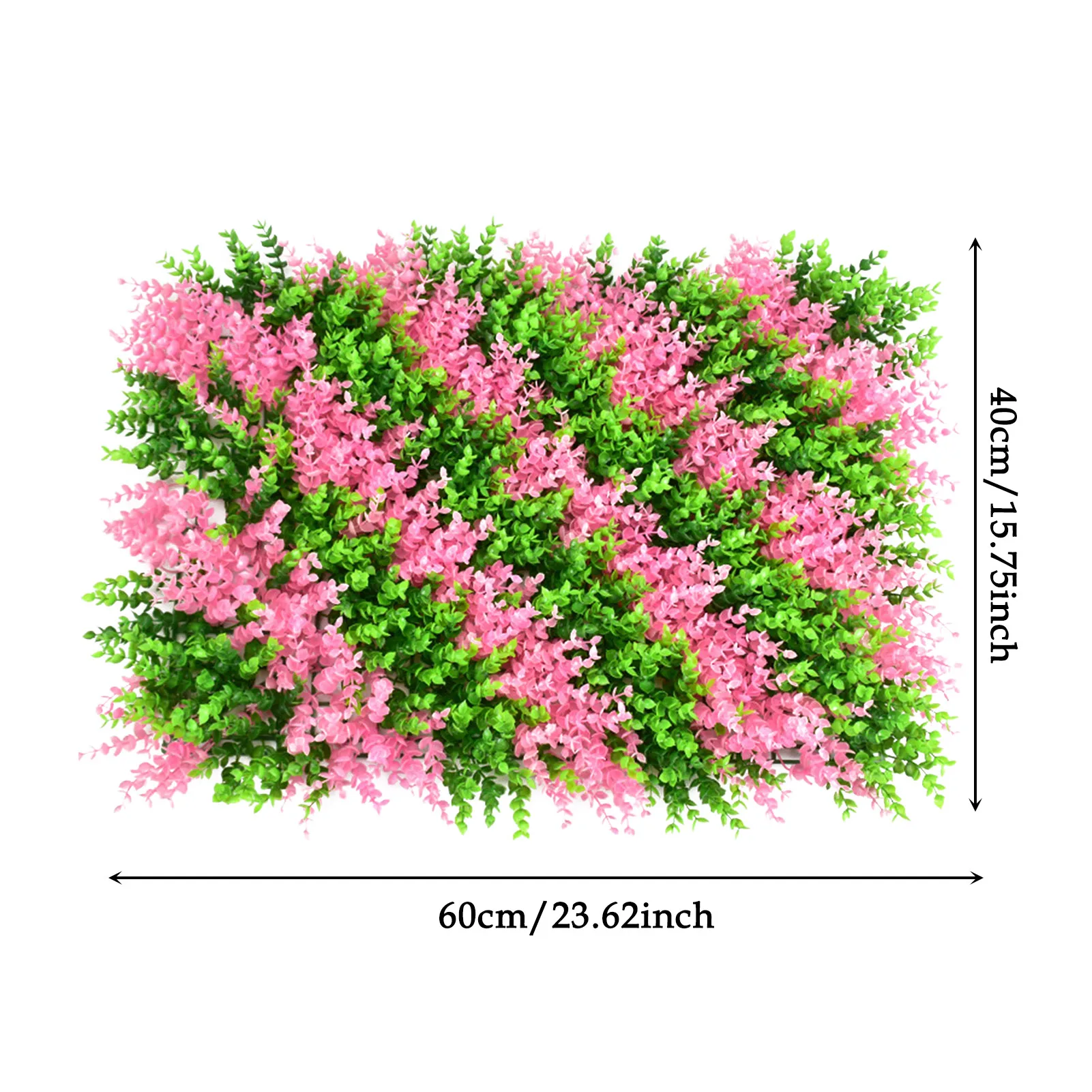 

40x60CM Artificial Leaf Hedge Board Plant Hedge Panel Noise Reduction UV Protected Privacy Fence Screen For Backyard Garden Deco