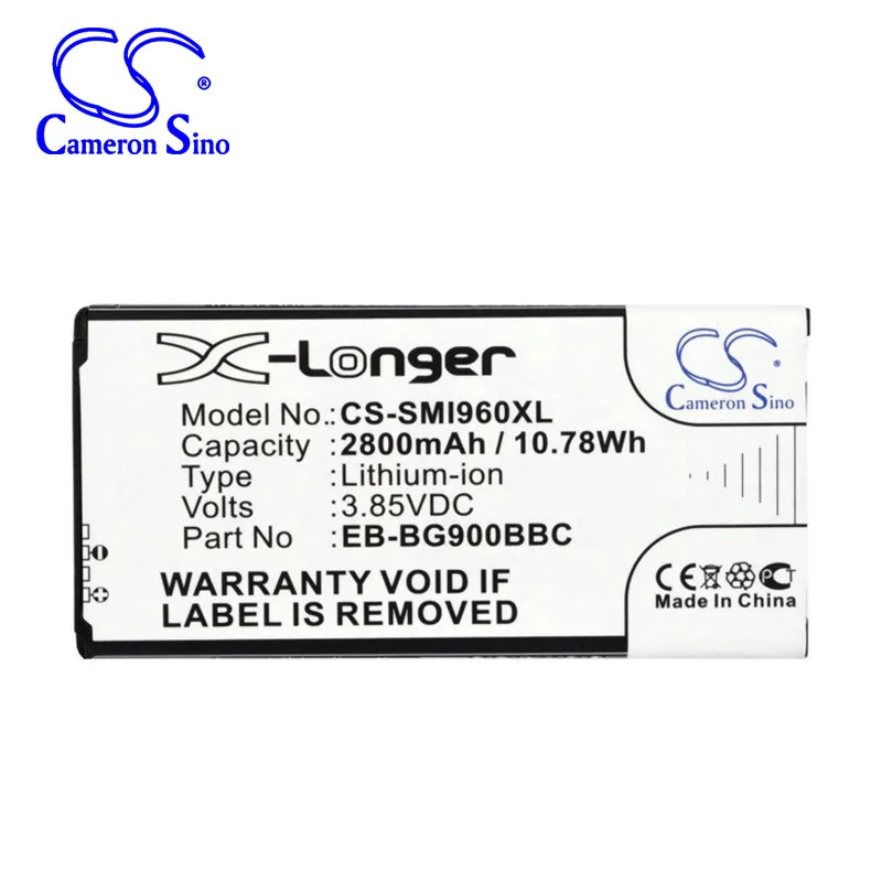 

CameronSino for SAMSUNG Galaxy S5 Prime LTE S5 Sport SM-G860P SM-G870A SM-G870D SM-G870F SM-G910K EB-B900BBE battery