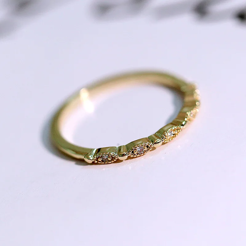 

Новинка в европейском и американском стиле Северной и Южной Америки 18k золото ретро открытые кольца 925 серебряные волны CZ Кольцо для женщин ...