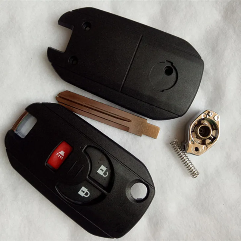 DAKATU 3/4 кнопки без выреза пустой дистанционный Флип складной автомобильный чехол