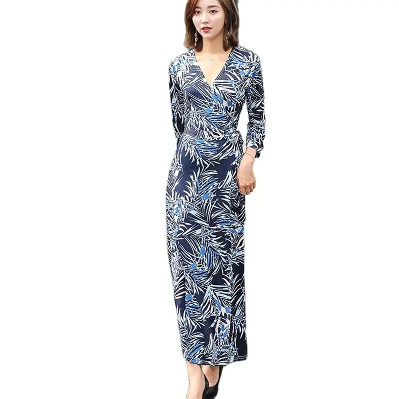 Модное богемное Цветочный принт летние пляжные женские повседневные платья с