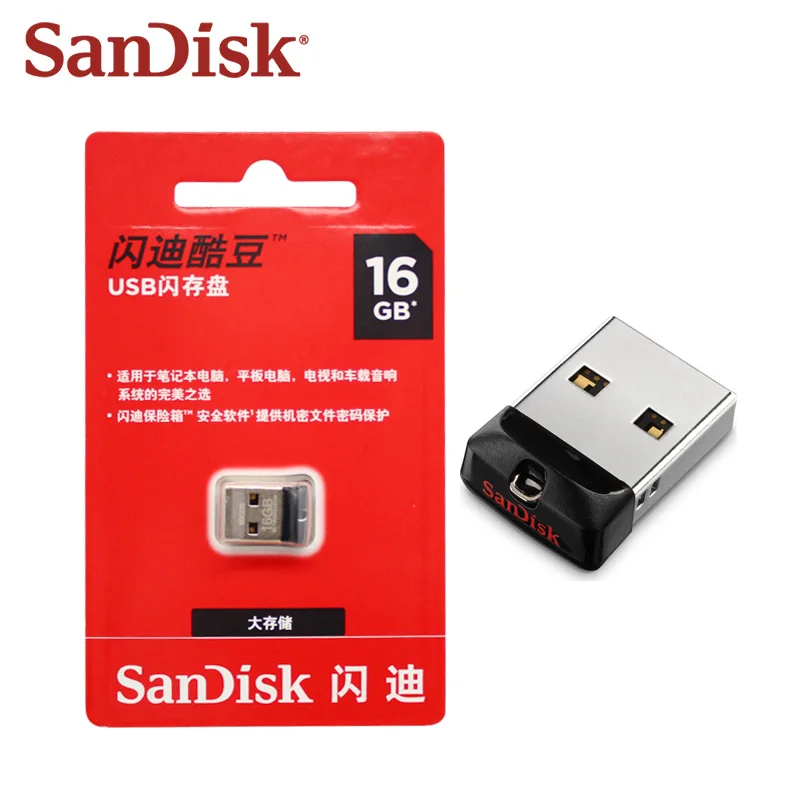 100% Оригинал Sandisk Z33 USB флеш накопитель 16 ГБ высокоскоростной 2 0 64 32 карта памяти
