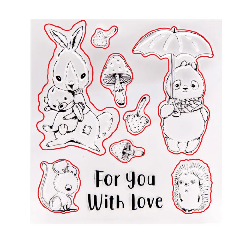 

Metal Cutting Dies and Stamps Easter Bunny Umbrella Mushroom Craft Die Cut for Card Making Scrapbooking Stencil Crafts Embossing