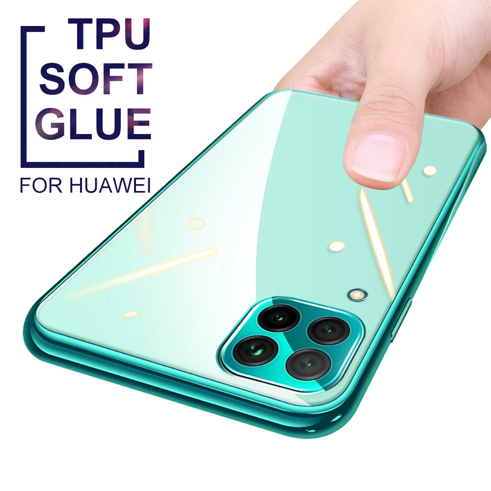 camera bumper transparent phone case on for huawei p40 lite p40 pro p 40 p40lite p40pro 40lite 40pro 2020 soft tpu cover fundas free global shipping
