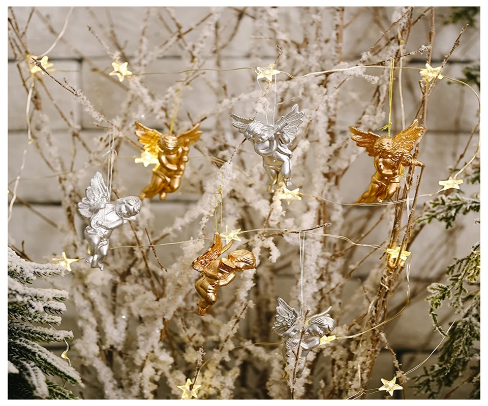 Маленький Ангел куклы кулон/золотой и серебряный кулон с ангелом/Рождественская