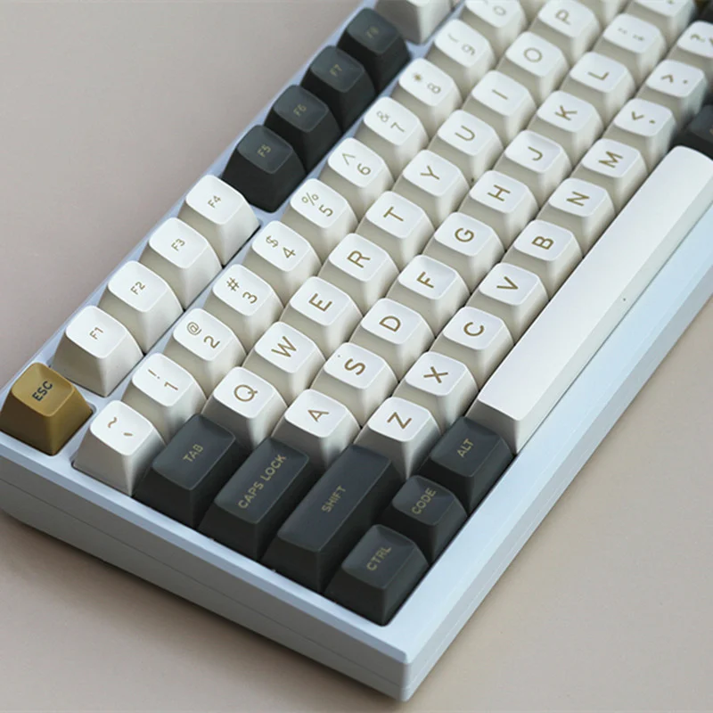 Мерцающая белая клавиатура с профилем SA 172 клавиш ABS Keycap Sooth Hand Feeling для