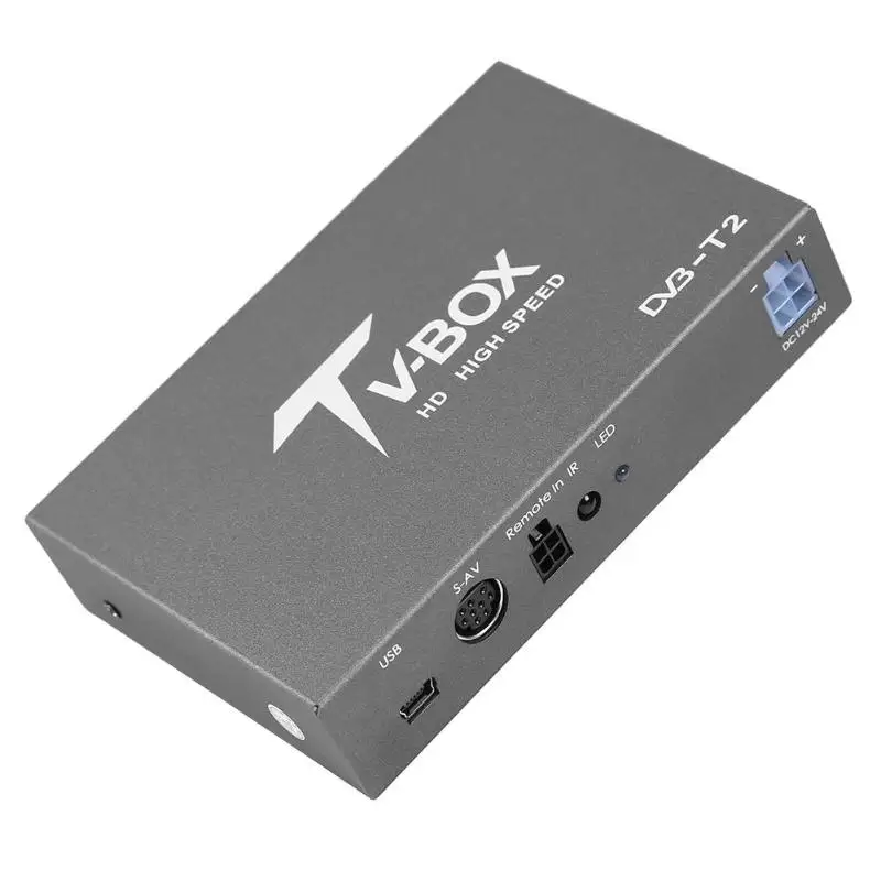 VODOOL автомобильный мобильный DVB-T2 цифровая ТВ коробка мини HD ТВ приемник сигнала тюнер для автомобиля DVD видео мультимедийный плеер системы с антенной