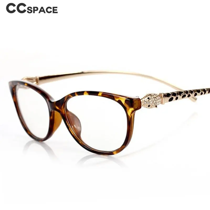 47146 роскошные очки в оправе кошачий глаз с головой леопарда для мужчин и женщин