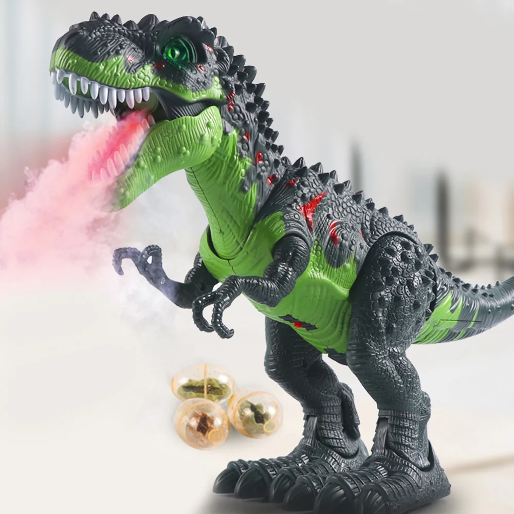 Электронный динозавр модель игрушки спрей укладка EggsTyrannosaurus Рекс Динозавр
