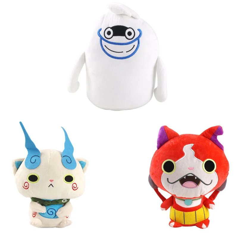 Часы Yokai большого размера плюшевые игрушки мягкие часы Jibanyan Komasa шепоты куклы