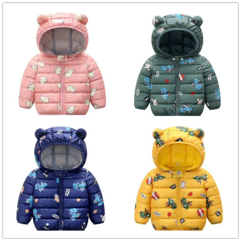 

Children's clothes, summer, fall, cartoon children down children cotton-padded jacket, cotton-padded clothes short coat
