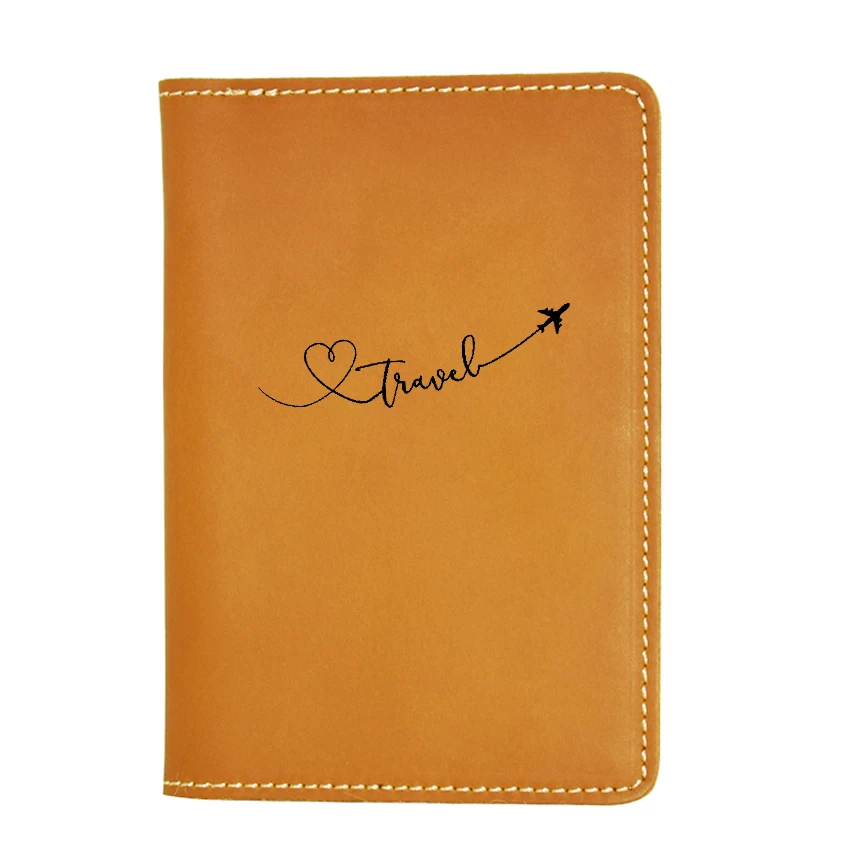 Мультяшный интересный кошелек для паспорта с любовью путешествий самолетом