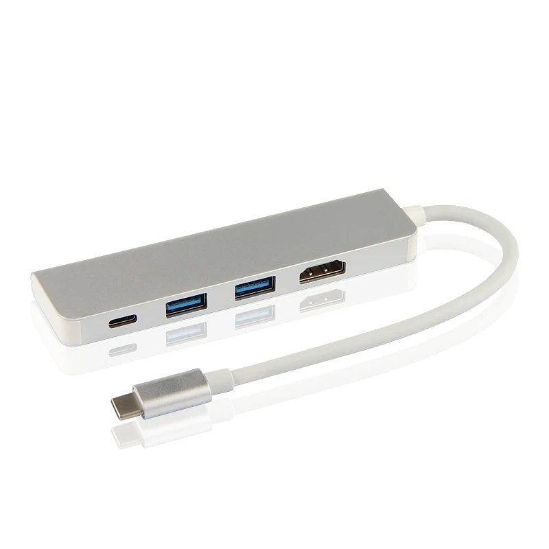 Ajiuyu USB C концентратор Thunderbolt 3 type C адаптер док-станция 3 USB 3,0 порт 4K HDMI мульти порты для Macbook Pro Air iMAC НОУТБУК сплиттер