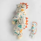 8709 одежда для малышей, осень 2021, детская одежда для скалолазания, с рисунком в виде поп-дракона, для мальчиков, боди с героями мультфильмов для малышей