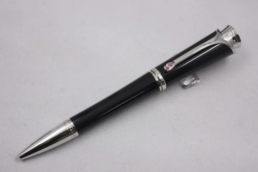 

Luxury Princess of Monaco Grace Kelly Black Silver Rose Gold Clip pen school office supplies