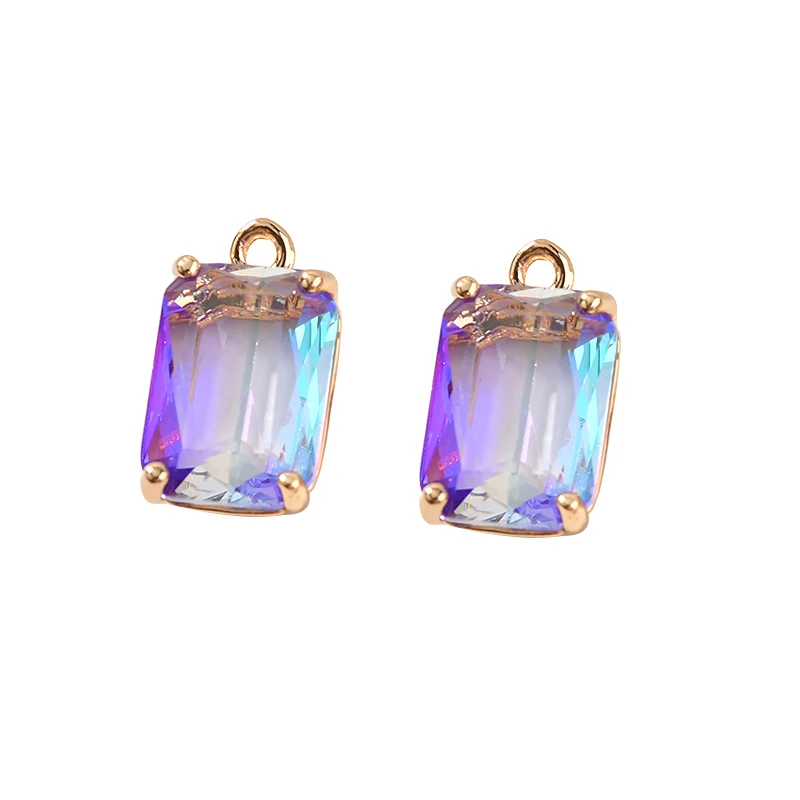 Контрастный цвет двухцветный градиентный кристальная мозаика квадратный вырез