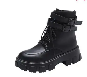 Женские ботильоны на шнуровке осенне-весенние полусапожки из искусственной кожи