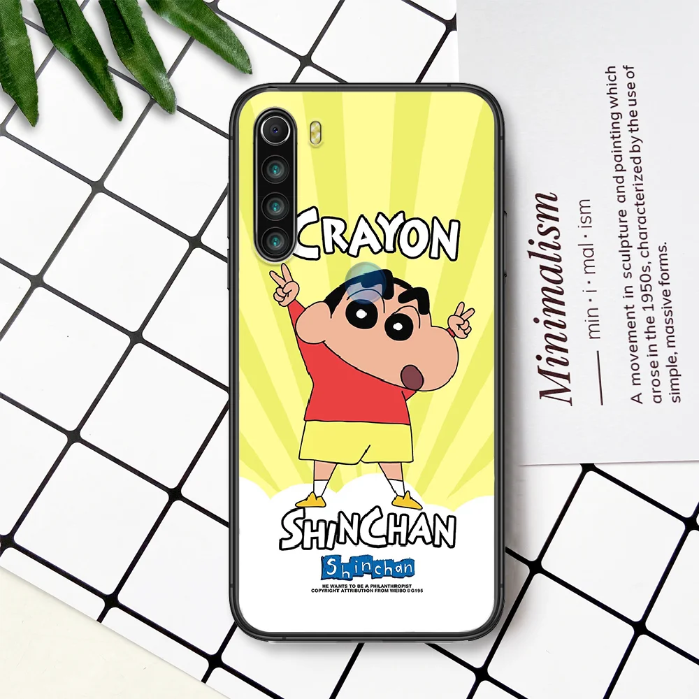 

Cartoon Cute Crayon Shin-chans Phone Case For Xiaomi Redmi Note 7 8 8T 9 9S 4X 7 7A 9A K30 Pro Ultra black Hoesjes Pretty