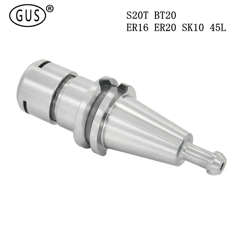 

precision 0.002 Integrated BT ER S20T BT20 Tool holder ER16 ER20 SK10 45L chuck for CNC machining center spindle tool holder