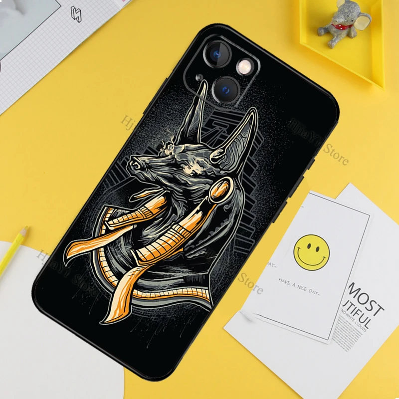 Чехол Anubis с изображением египетского Бога для iPhone 13 12 Mini X XR XS Max чехол Apple 11 Pro 6S 8 7
