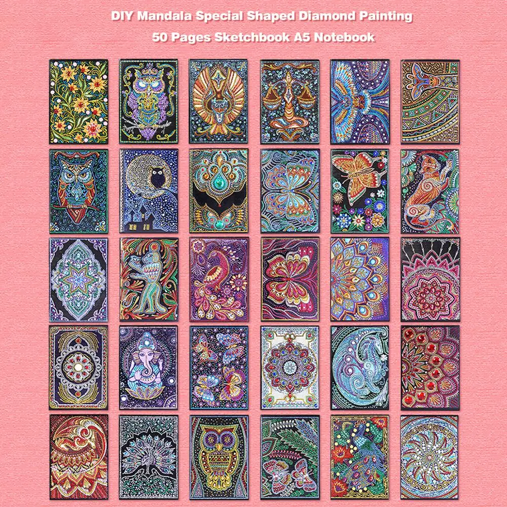 50 страниц алмазная живопись ноутбук сделай сам животное специальная форма