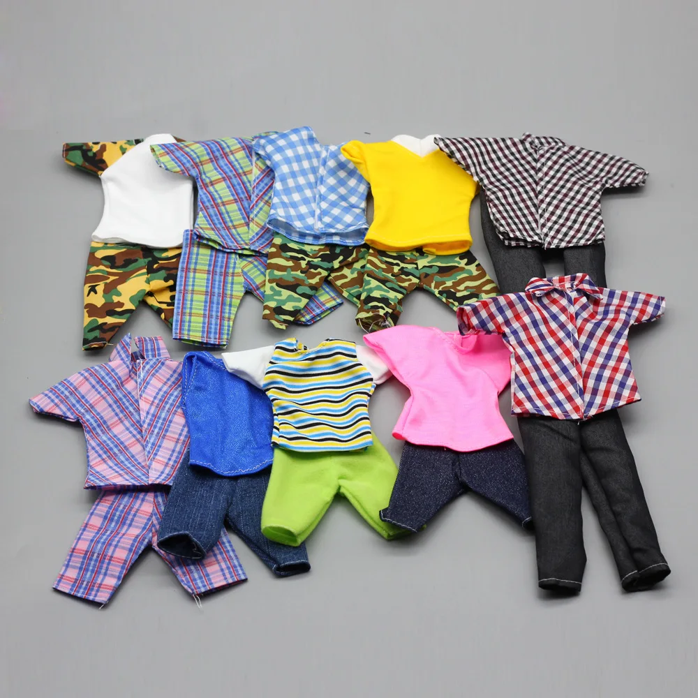 

1 Set Ken Cloth Suit Outfits Doll Accessories Man Male Doll Dress Daily Wear Casual Suit 1/6 Clothes For 12inch Ken Doll