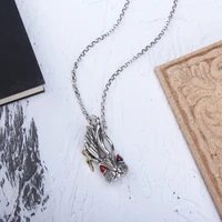 personality animal rabbit necklace for mens and womens hip hop chain silver color crystal stone rabbit long necklace jewelry