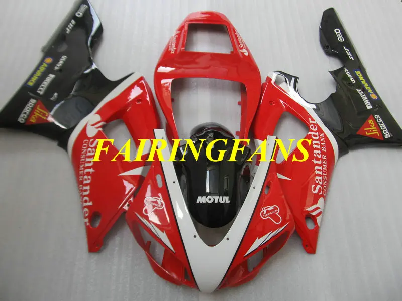 Комплект обтекателей для мотоцикла YAMAHA YZFR1 98 99 YZF R1 YZF1000 1998 1999 ABS Красный Черный