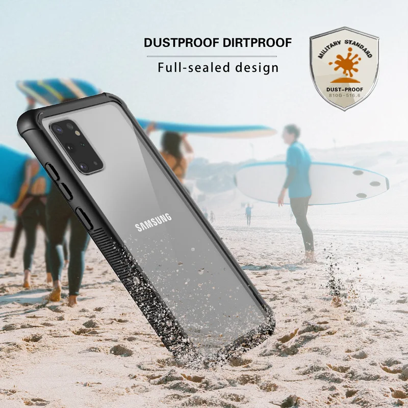 Противоударный чехол для Samsung Galaxy S8 S9 S10 S20 Plus ультраполноразмерный Note 9 10 360