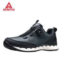 humtto waterproof hiking outdoor shoes for men walking climbing sneakers mens breathable leather sport mountain trekking boots