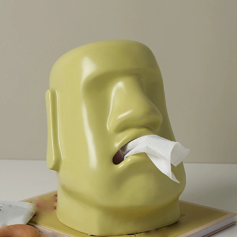 

Easter Island Tissue Case Box Home Decoration Container Napkin Papers Dispenser Holder Box Table Decoration
