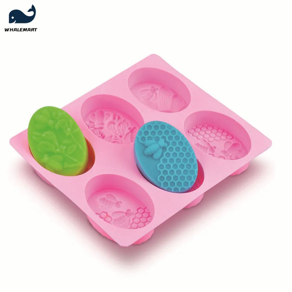 

Honey Soap Mold for DIY soap making Tool Bee honeycomb Silicone Material 6 Holes Handmade Cold Soap Craft Homemade Gift Tool